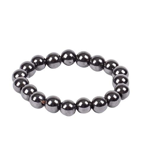 Blue Hematite Adjustable Stretch Bracelet - Energy Protection Crystal Bead Bracelet For Men & Women - View #9
