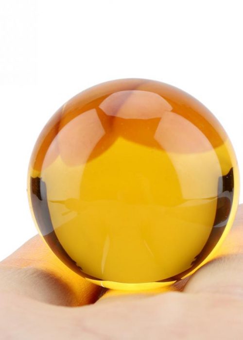 Amber-Crystal-Glass-Ball-Sphere-Fengshui-Home-Office-Miniature-Oornaments-For-Gifts