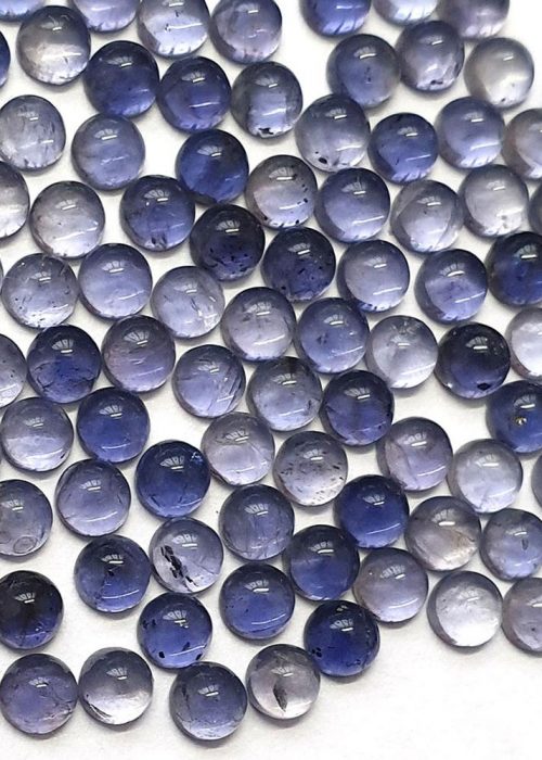 Natural-iolite-smooth-round-cabs-loose-gemstone